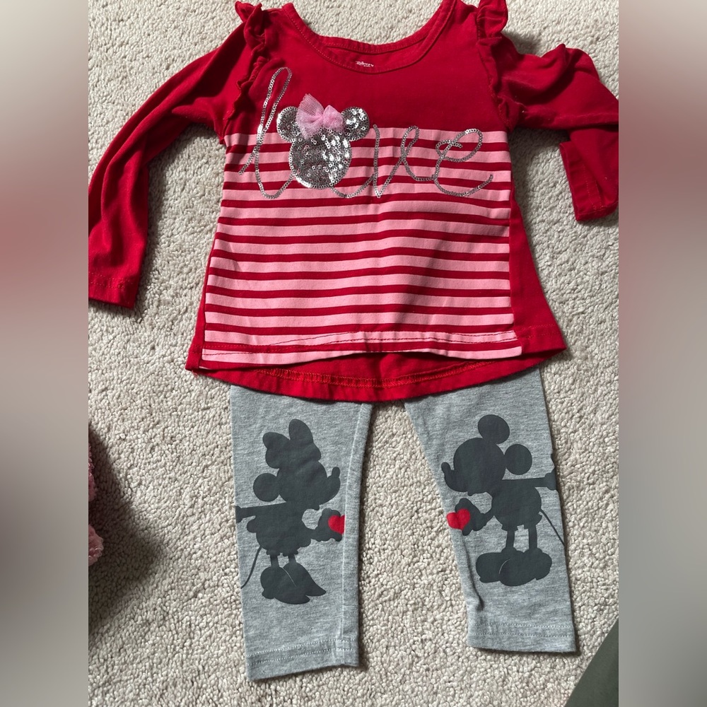 Minnie Mouse matching pants set